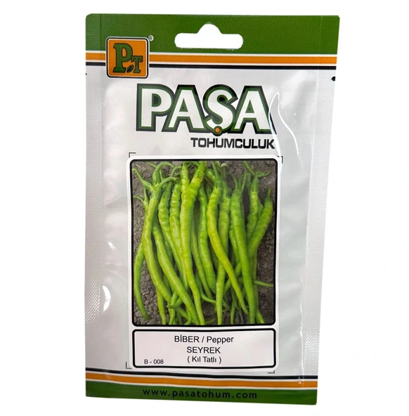 Paşa Tohumculuk Biber Tohumu Kıl Tatlı 10gr Paket ürün görseli