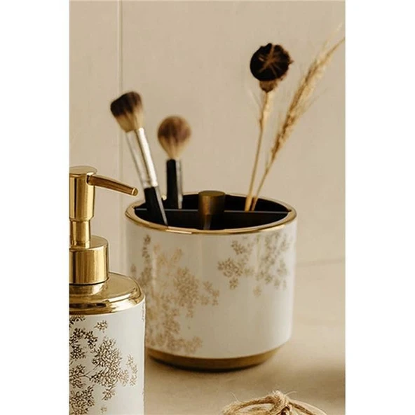 Primanova Eleanora Banyo Seti 5 Parça - Beyaz - Resim 5