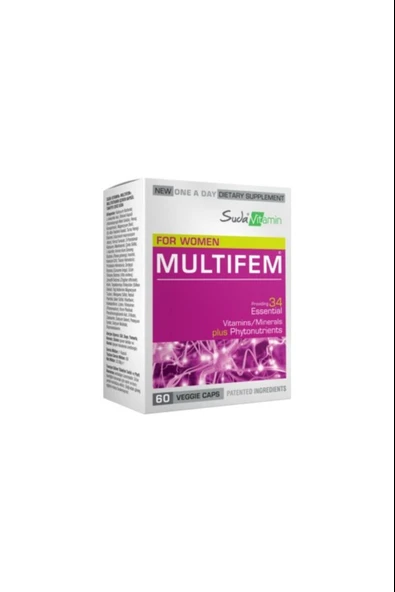 Suda Vitamin Multifem Multivitamin 60 Kapsül ürün görseli
