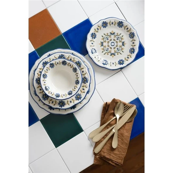 Porser Tuscon Bloom Fulya Yemek Seti 24 Parça - Resim 4