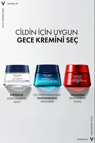 Vichy Mineral 89 Yenileyici Gece Kremi 50 ml - Resim 5