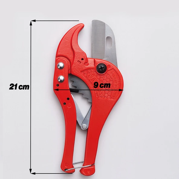 PVC Boru Kesme Makası Profesyonel Güçlü Çelik Bıçaklı Ergonomik Plastik Boru Kesme Aleti - Resim 4