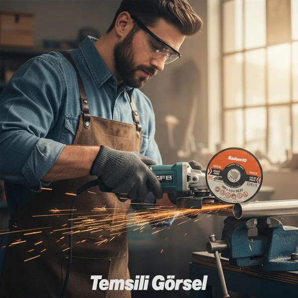 İnox Kesici 180x1,6 mm Paslanmaz Çelik Metal Kesme Diski Profesyonel Yüksek Performanslı - Resim 4