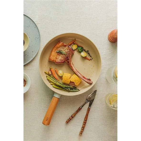 Neoflam Fika Alüminyum Döküm Tava 30 Cm Bej ürün görseli