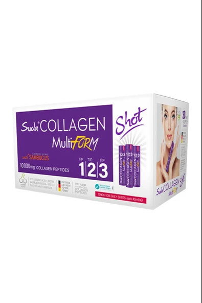 Suda Collagen MultiForm Sambucus Aromalı Kolajen 40mlx30 Shot ürün görseli