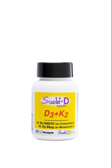 Suda Vitamin D3+K2 Vitamini 60  Kapsül ürün görseli