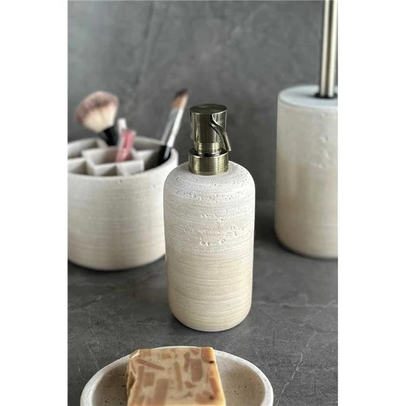 Primanova Charm Banyo Seti 5 Parça - Bej - Resim 3