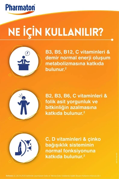 Pharmaton Vitality 30 Tablet Avantajlı 2'li Paket - 2.Si %70 İndirimli - Resim 3