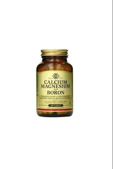Solgar Calcium Magnesium Plus Boron 100 Tablet ürün görseli 1