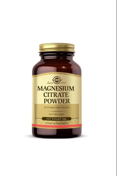 Solgar Magnesium Citrate Powder 108 gr ürün görseli