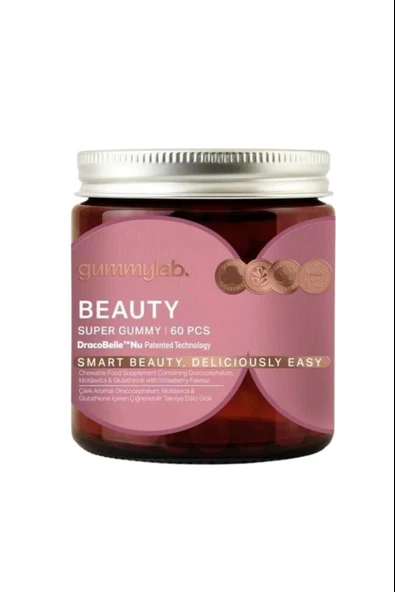 Gummy Lab Beauty Çilek Aromalı 60 Gummies ürün görseli