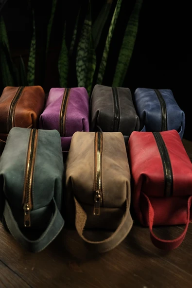 BİDERİ PERGE HAKİKİ DERİ EL ÇANTASI TABA - Resim 3