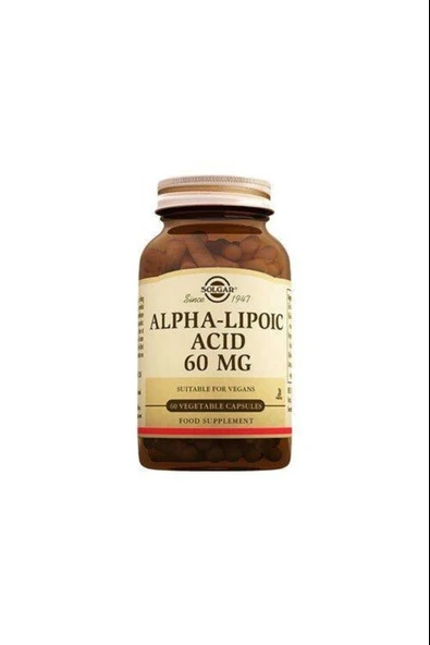 Solgar Alpha Lipoic Acid 60 mg 60 Kapsül ürün görseli