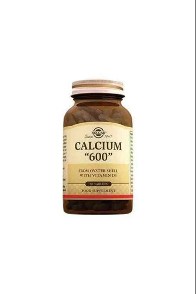 Solgar Calcium Oyster Shell 600 Mg 60 Tablet ürün görseli