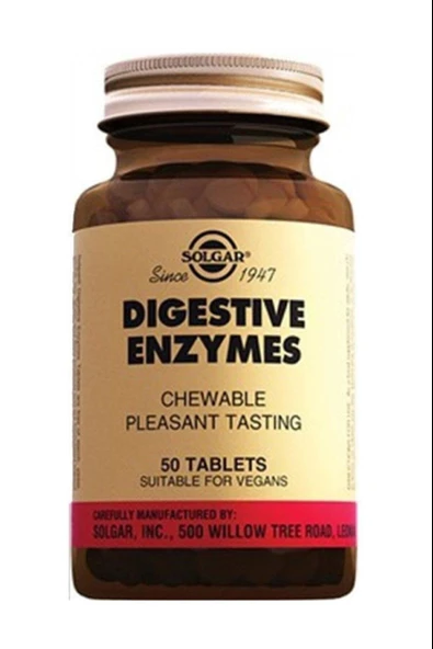 Solgar Digestive Enzymes 50 Tablet ürün görseli