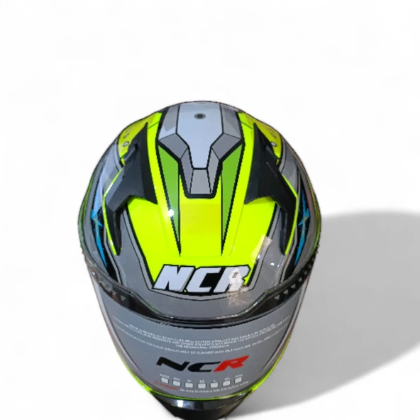 NCR KASK KAPALI VİSÖRLÜ M69 ECE22-06 BELGELİ SARI ROBOTİK DİZAYN - Resim 4
