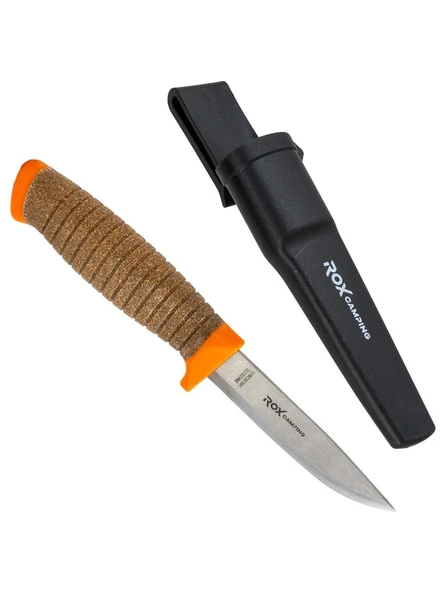 Rox Camping Bushcraft  Plus Paslanmaz Çelik Kamp Bıçak Turuncu 153CAMP0321 - Resim 3