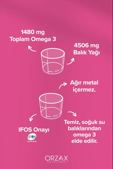 Ocean Tutti Frutti Karışık Meyve Aromalı Balık Yağı Şurup 150 ml - Resim 3