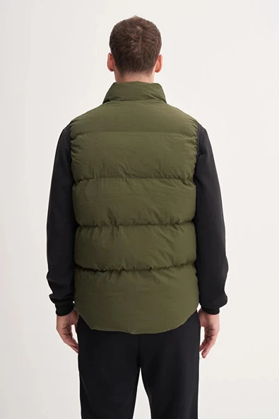 Cazador Shadow Slim Fit Elyaf Dolgulu Crinkle Kumaş Yelek-10260 - Resim 3