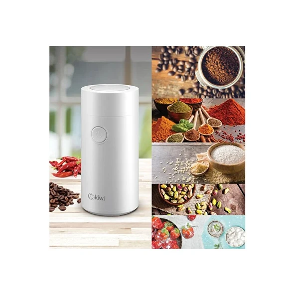 Kiwi KSPG-4820 Kahve Ve Baharat Öğütücü-Beyaz ürün görseli 1