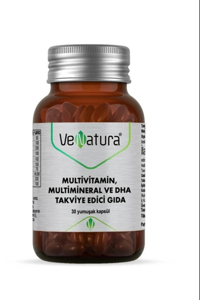 Venatura Multivitamin Multimineral ve DHA 30 Kapsül ürün görseli