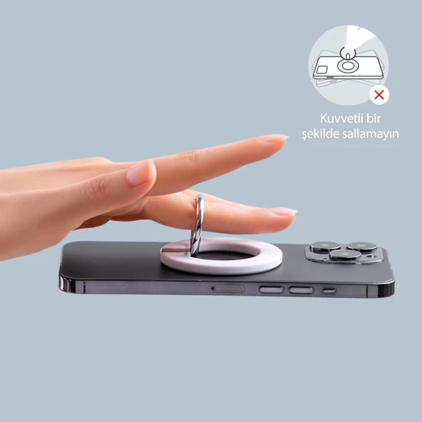 Anker 610 Magnetic Phone Grip (MagGo) - Beyaz - Resim 3