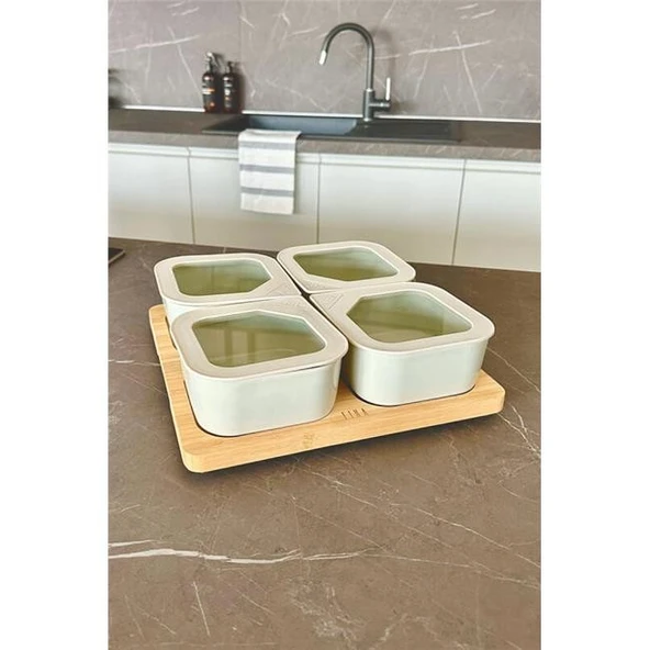 Neoflam Fika One 4'lü Kahvaltı Seti - Bej ürün görseli