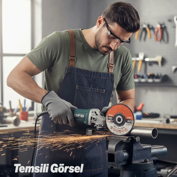 10 Adet İnox Kesici 180x1,6 mm Paslanmaz Çelik Metal Kesme Diski Profesyonel Yüksek Performanslı - Resim 3