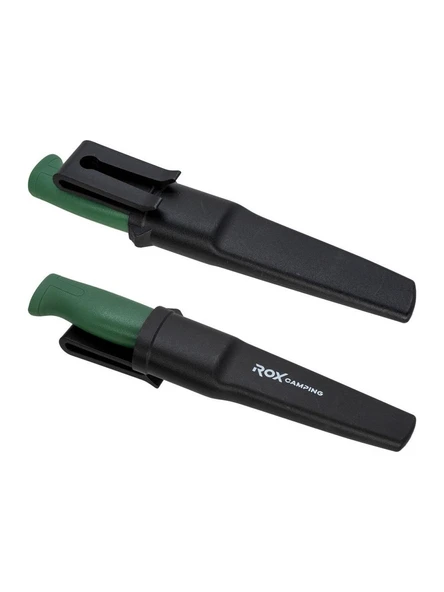 Rox Camping Bushcraft Eco Paslanmaz Çelik Kamp Bıçağı Yeşil 153CAMP0320 - Resim 6