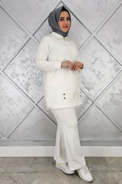 KADIN FERMUARLI ÇIT ÇITLI TESETTÜR TAKIM - Resim 2