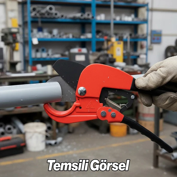 Boru Kesme Makası 42 mm Profesyonel PVC PPRC Plastik Boru Kesici Dayanıklı Kesme Bıçak Aleti - Resim 5