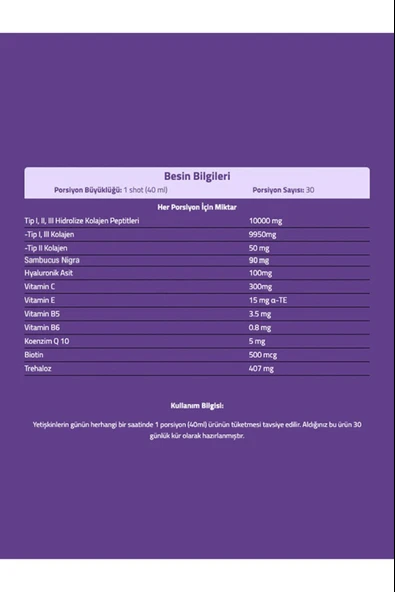 Suda Collagen MultiForm Sambucus Aromalı Kolajen 40mlx30 Shot - Resim 2