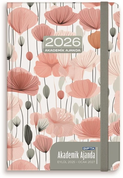 Gıpta 2025 Eylül-2026 Aralık DİKİŞLİ Akademik Ajanda 17X24 Cm  Model-8 ürün görseli 1
