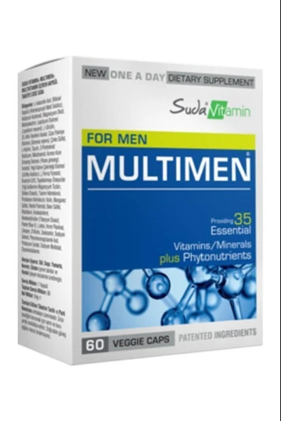 Suda Vitamin Multimen Multivitamin 60 Kapsül ürün görseli