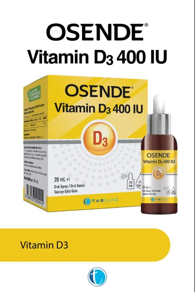 Osende Vitamin D3 400 IU Sprey 20 ml ürün görseli