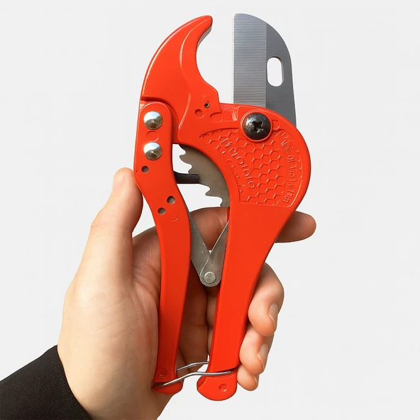 PVC Boru Kesme Makası Profesyonel Güçlü Çelik Bıçaklı Ergonomik Plastik Boru Kesme Aleti - Resim 5