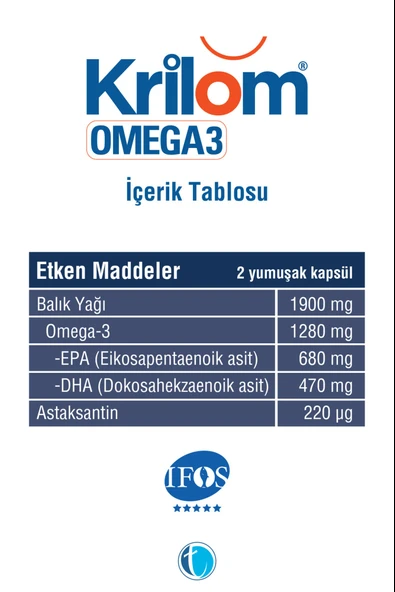 Krilom Omega-3 30 Yumuşak Kapsül - Resim 2