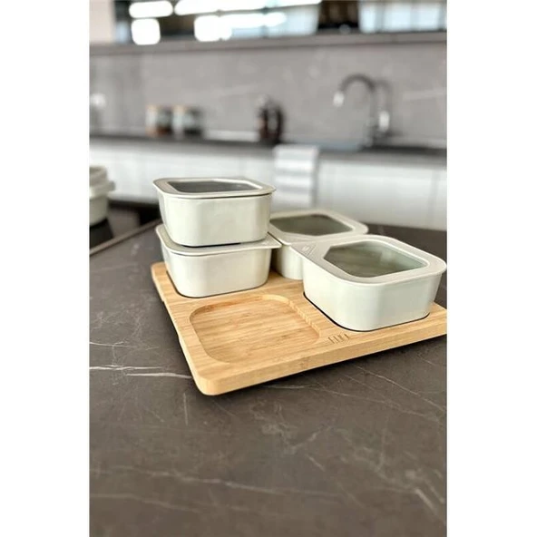 Neoflam Fika One 4'lü Kahvaltı Seti - Bej - Resim 5