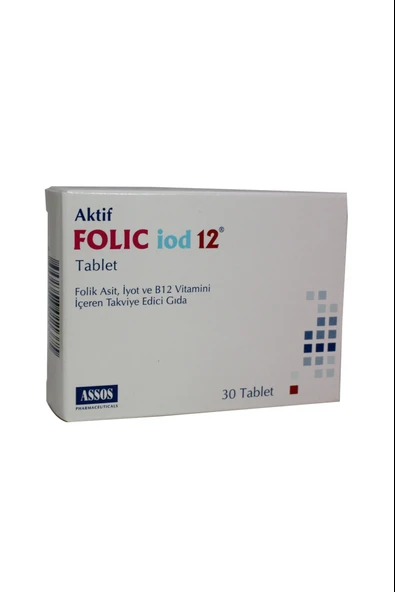 Assos Folic iod 12 30 Tablet ürün görseli
