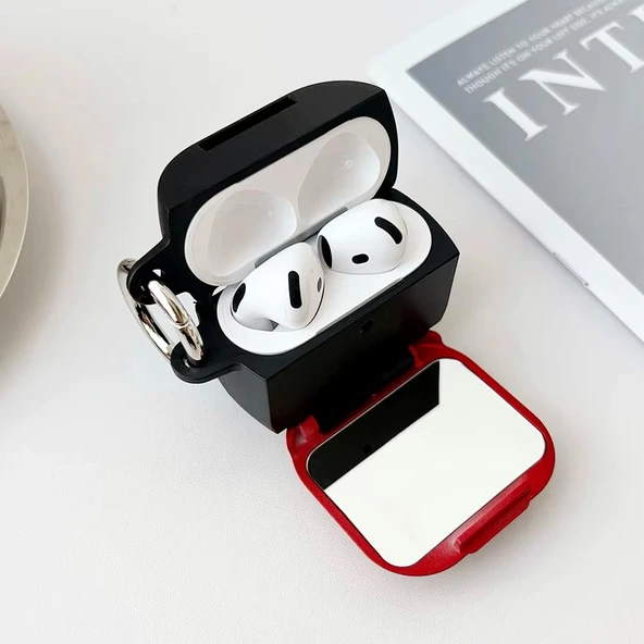 E2M AIRPODS 1-2 KILIF AYNALI PEMBE - Resim 4