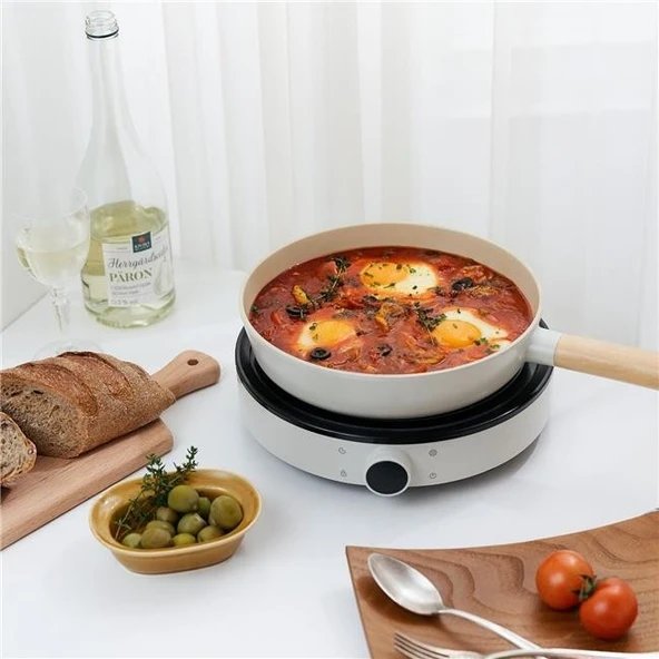 Neoflam Fika Bej 24 Cm Döküm Tava - Resim 2