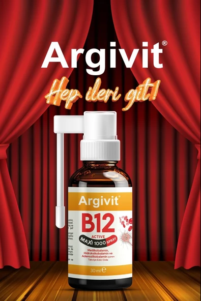 Argivit Vitamin B12 Active Maxi Sprey 30 ml - Resim 3