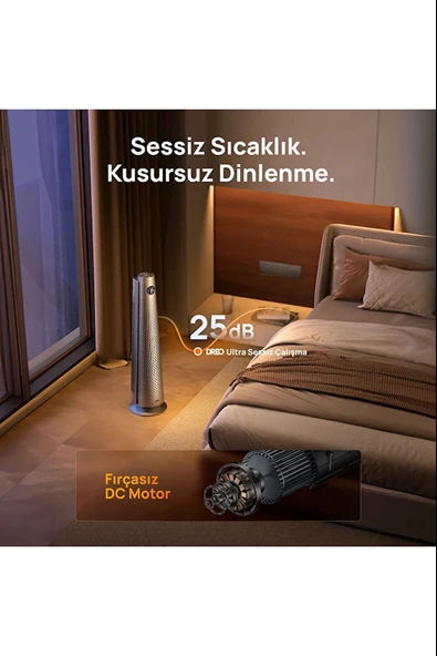 DREO Solaris 718 Akıllı Elektrikli Isıtıcı (Distribütör Garantili) - Resim 5