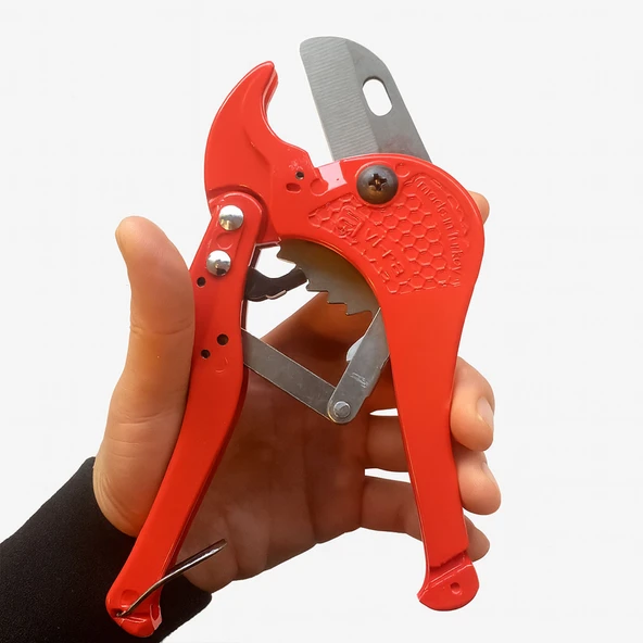 PVC Boru Kesme Makası Profesyonel Güçlü Çelik Bıçaklı Ergonomik Plastik Boru Kesme Aleti - Resim 6