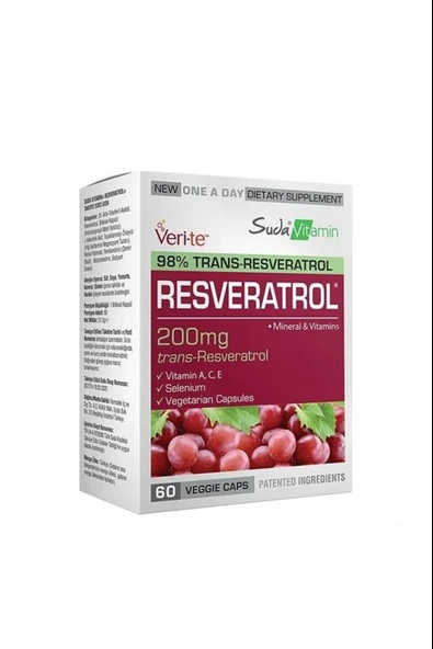 Suda Vitamin Resveratrol 60 Kapsül ürün görseli