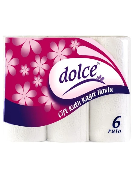 Dolce Kağıt Havlu 2 Katlı 6'lı ürün görseli
