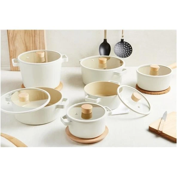 Neoflam Fika Dikdörtgen Alüminyum Grill Tava 28cm Bej - Resim 3