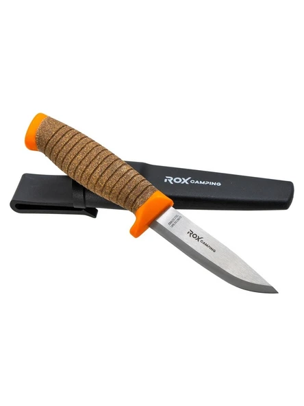 Rox Camping Bushcraft  Plus Paslanmaz Çelik Kamp Bıçak Turuncu 153CAMP0321 - Resim 2