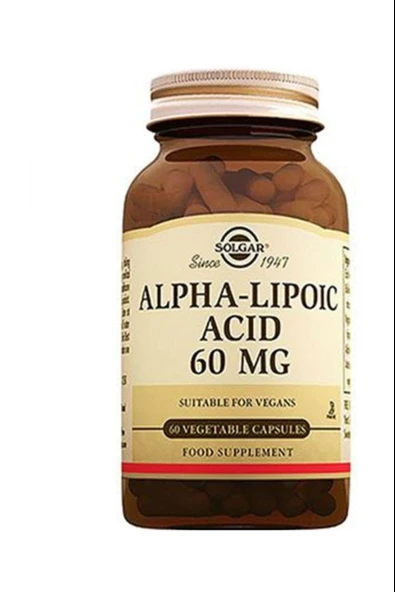 Solgar Alpha Lipoic Acid 60 Mg 30 Kapsül ürün görseli