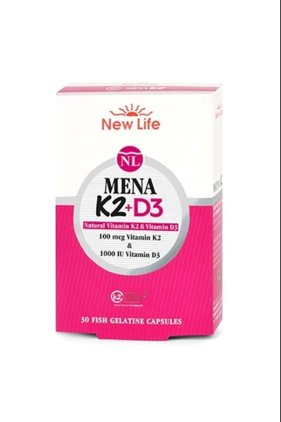 New Life Mena K2+D3 30 Kapsül ürün görseli